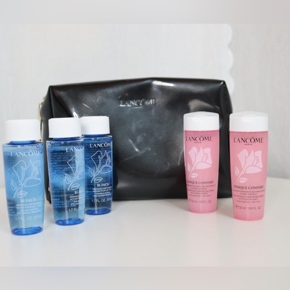 Lancome Skincare Makeup Remover Set - Blue and Pink